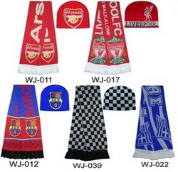 Fans scarf and hat set